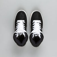 Nike SB Dunk High Pro Shoes - Black / Black - White - Laser Orange thumbnail