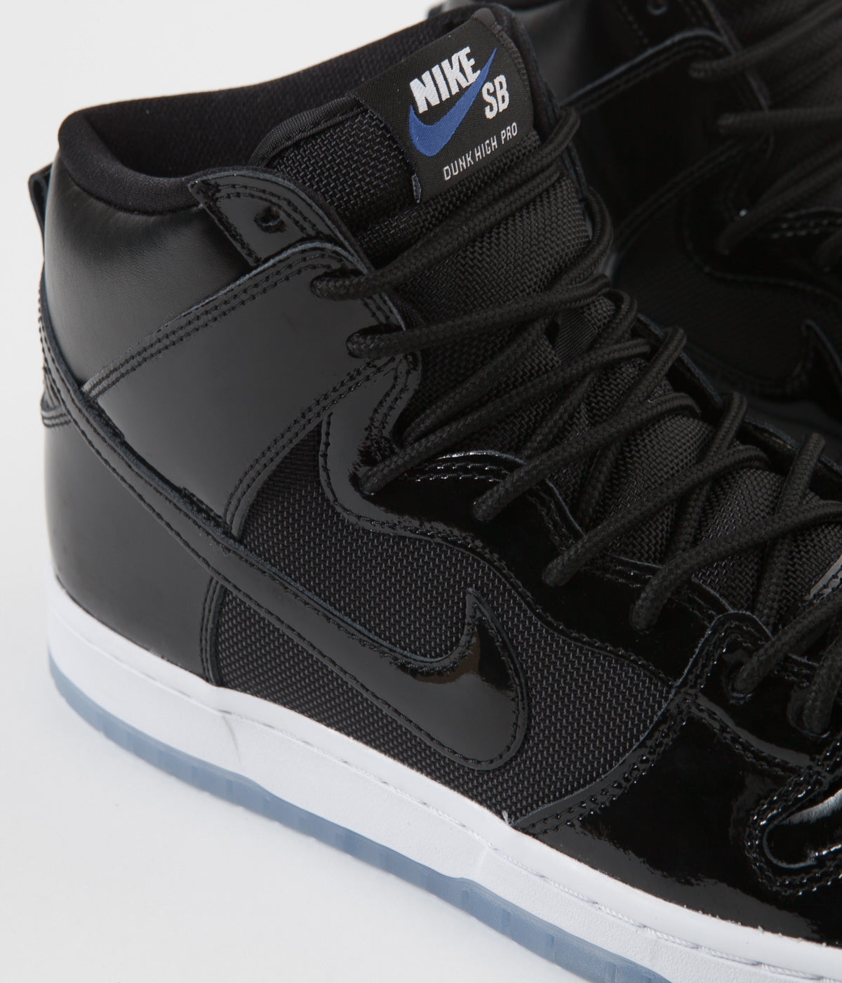 Nike sb dunk high premium black white and varsity royal Clearance