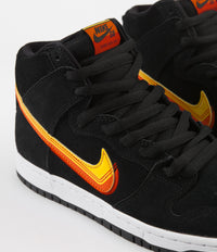 Sb dunk high pro black/team hot sale orange