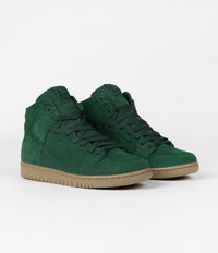 Nike SB Dunk High Pro Shoes - Gorge Green / Gorge Green / Black 