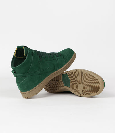 Nike SB Dunk High Pro Shoes - Gorge Green / Gorge Green / Black