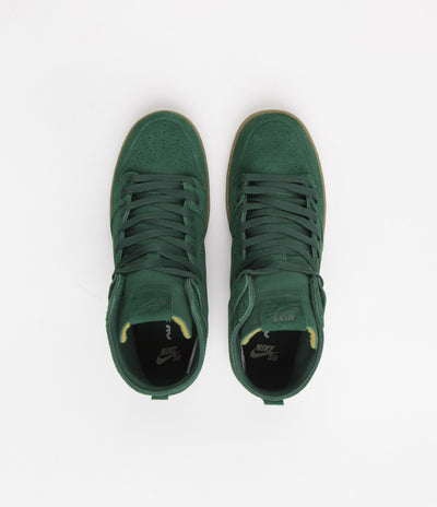 Nike SB Dunk High Pro Shoes - Gorge Green / Gorge Green / Black
