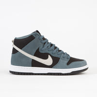 Nike SB Dunk High Pro Shoes - Mineral Slate / Sail - Black - White thumbnail
