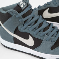 Nike SB Dunk High Pro Shoes - Mineral Slate / Sail - Black - White thumbnail