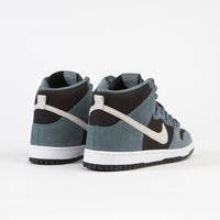 Nike SB Dunk High Pro Shoes - Mineral Slate / Sail - Black - White thumbnail