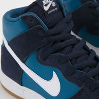 Nike SB Dunk High Pro Shoes - Obsidian / White - Industrial Blue thumbnail