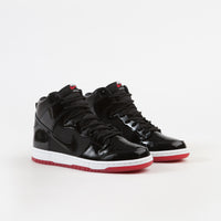Nike SB Dunk High TR Shoes - Black / Black - White - Varsity Red thumbnail