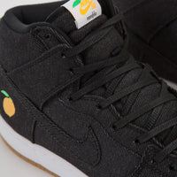 Nike SB Dunk High TRD Momofuku QS Shoes - Black / Black - White - Laser Orange thumbnail