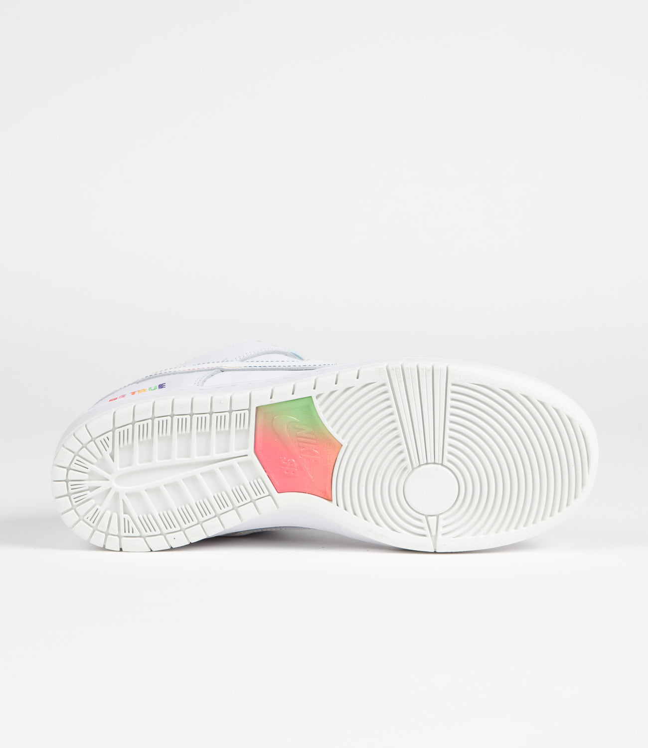 Nike SB Dunk Low Be True Shoes White Summit Rainbow White Flatspot