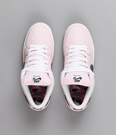 Nike SB Dunk Low Elite Shoes - Prism Pink / Black - White