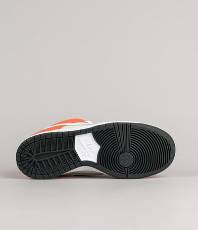 Nike SB Dunk Low Premium Shoes - Safety Orange / White - Cream