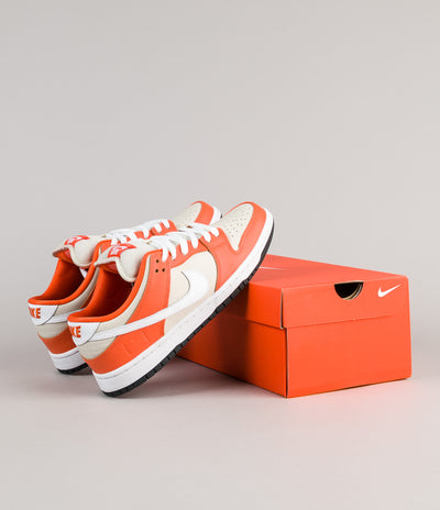 Nike SB Dunk Low Premium Shoes - Safety Orange / White - Cream
