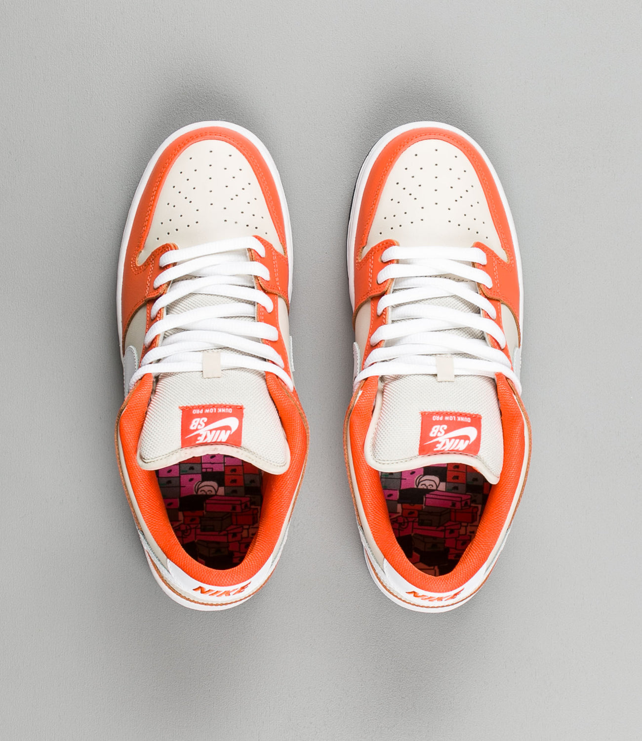 Nike SB Dunk Low Premium Shoes - Safety Orange / White Nike SB Dunk Low Premium Shoes - Safety Orange / White