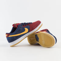Nike SB Dunk Low Pro 'Barcelona' Shoes - Navy / University Gold - Gym Red - Court Blue thumbnail
