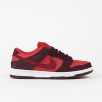 Nike SB Dunk Low Pro Cherry Shoes in Burgundy Crush and Team Red and University Red thumbnail
