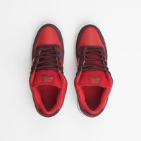 Nike SB Dunk Low Pro Cherry Shoes in Burgundy Crush and Team Red and University Red thumbnail