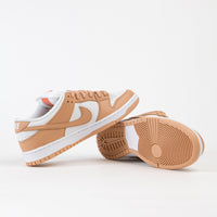Nike SB Dunk Low Pro Orange Label Shoes in Light Cognac and Light Cognac and White - Light Cognac thumbnail