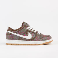 Nike SB Dunk Low Pro Premium 'Paisley' Shoes in Cacao Wow and Summit White and Rough Green thumbnail