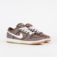 Nike SB Dunk Low Pro Premium 'Paisley' Shoes in Cacao Wow and Summit White and Rough Green thumbnail