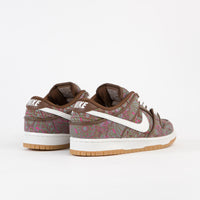 Nike SB Dunk Low Pro Premium 'Paisley' Shoes in Cacao Wow and Summit White and Rough Green thumbnail