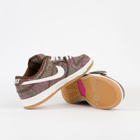 Nike SB Dunk Low Pro Premium 'Paisley' Shoes in Cacao Wow and Summit White and Rough Green thumbnail