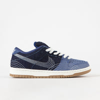 Nike SB Dunk Low Pro Premium 'Sashiko' Shoes in Mystic Navy and Sail and Mystic Navy thumbnail