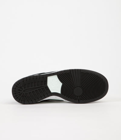 Nike SB Dunk Low Pro Shoes - Black / Black - Barely Green - White