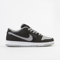 Nike SB Dunk Low Pro Shoes - Black / Medium Grey - Black - White 
