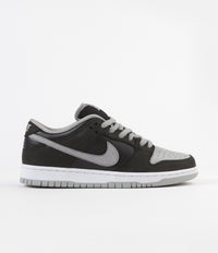 Nike SB Dunk Low Pro Shoes - Black / Medium Grey - Black - White