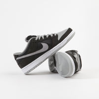 Nike SB Dunk Low Pro Shoes - Black / Medium Grey - Black - White thumbnail