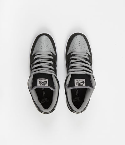 Nike SB Dunk Low Pro Shoes - Black / Medium Grey - Black - White