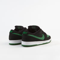 Nike SB Dunk Low Pro Shoes - Black / Pine Green - Black - White thumbnail