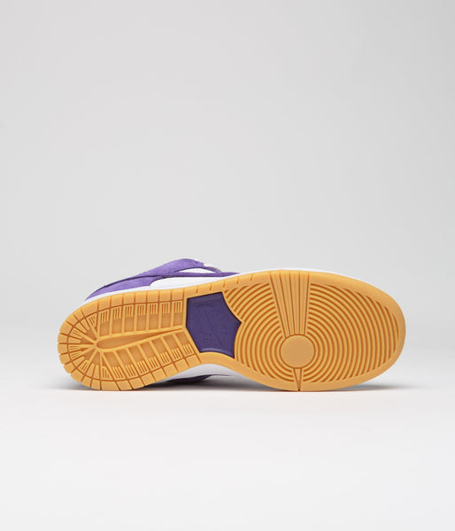 Nike SB Dunk Low Pro Shoes - Court Purple / Court Purple - White | Flatspot