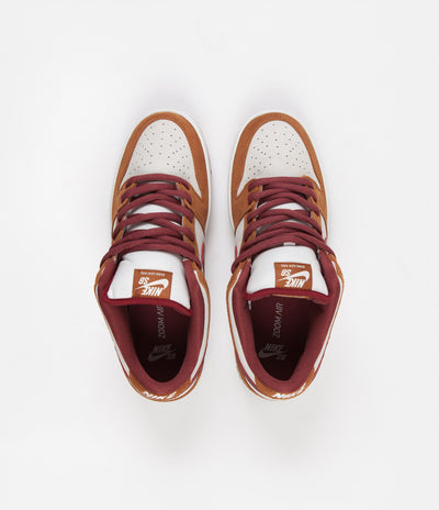 Nike SB Dunk Low Pro Shoes - Dark Russet / Cedar - Summit White