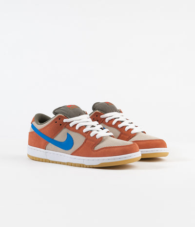 Nike SB Dunk Low Pro Shoes - Dusty Peach / Photo Blue - Desert Ore