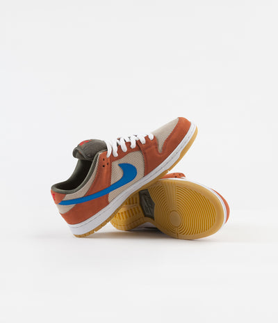 Nike SB Dunk Low Pro Shoes - Dusty Peach / Photo Blue - Desert Ore