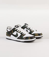 Nike SB Dunk Low Pro Shoes Legion Green Legion Green White Bla Flatspot