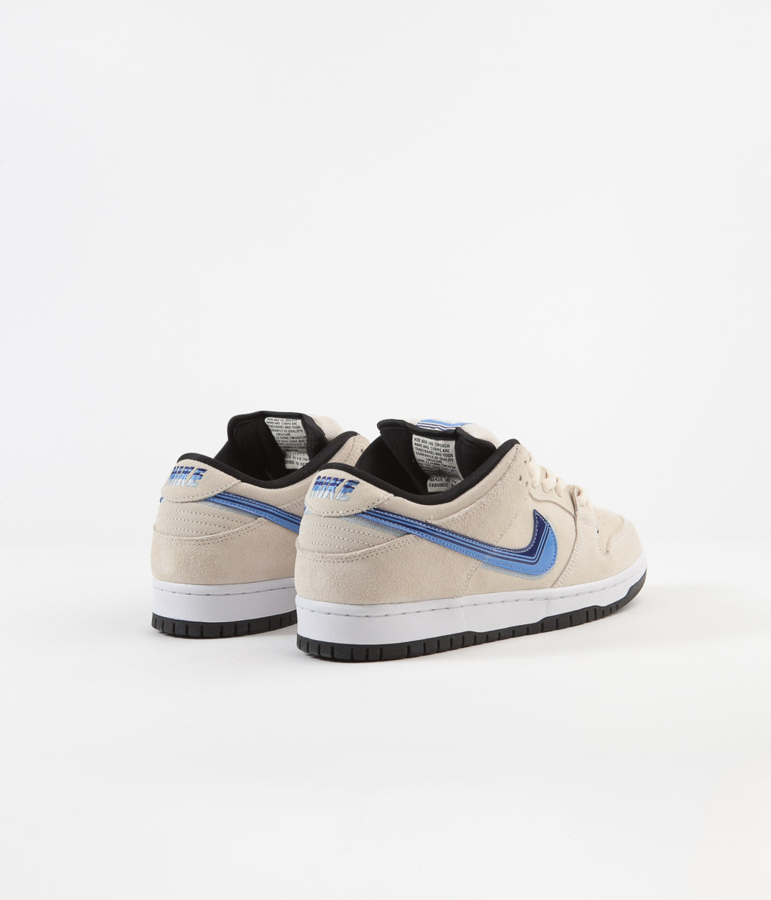 Nike SB Dunk Low Pro Shoes - Light Cream / Deep Royal Blue | Flatspot