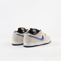 Nike SB Dunk Low Pro Shoes - Light Cream / Deep Royal Blue thumbnail