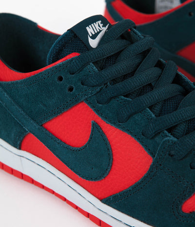 Nike SB Dunk Low Pro Shoes - Nightshade / Nightshade - Chile Red