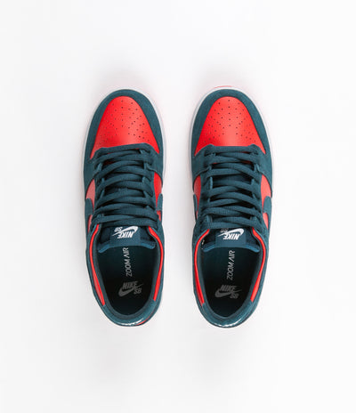 Nike SB Dunk Low Pro Shoes - Nightshade / Nightshade - Chile Red