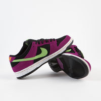 nike sb dunk low pro red plum & citron