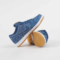 Nike SB Dunk Low Pro Shoes - Utility Blue / Utility Blue - White thumbnail