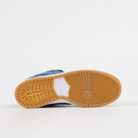 Nike SB Dunk Low Pro Shoes - Utility Blue / Utility Blue - White thumbnail