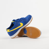 Nike SB Dunk Low Pro Shoes - Varsity Royal / Lightning - White thumbnail