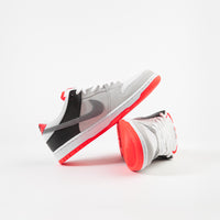 Nike SB Orange Label Dunk Low Pro Shoes - Neutral Grey / Cool Grey - Black - Infrared thumbnail
