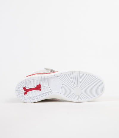 Nike SBåÊDunk Mid ProåÊ'White Widow' Shoes - Sail / Gym Red - Fresh Mint