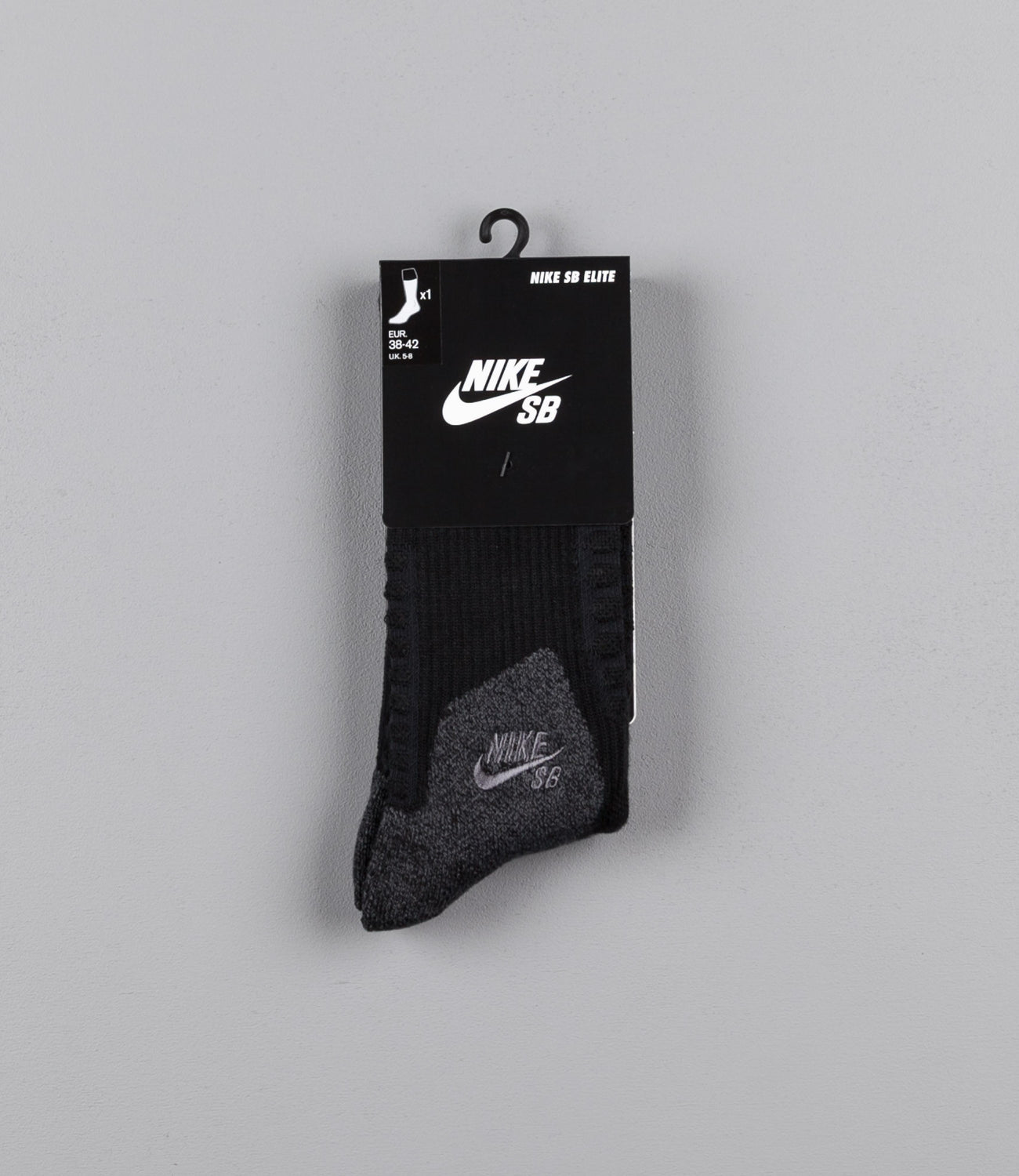 Nike SB Elite Crew Socks Black Anthracite Anthracite Flatspot