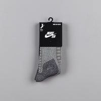 Nike SB Elite Crew Socks - Dark Grey Heather / Anthracite / Anthracite thumbnail