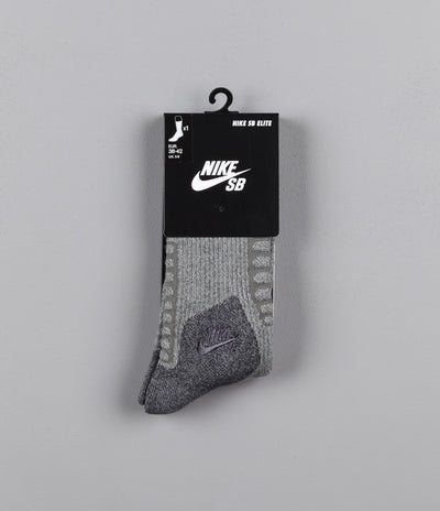 Nike SB Elite Crew Socks - Dark Grey Heather / Anthracite / Anthracite